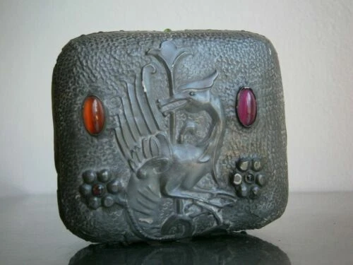 Boîtes de décoration Art nouveau en etain