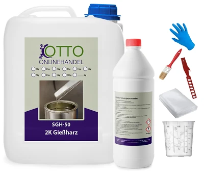 OTTO-ONLINE-HANDEL GFK Reparatur Set 2K Epoxidharz + Gewebe Bootswartung Bootsteile Holz Kunststoff