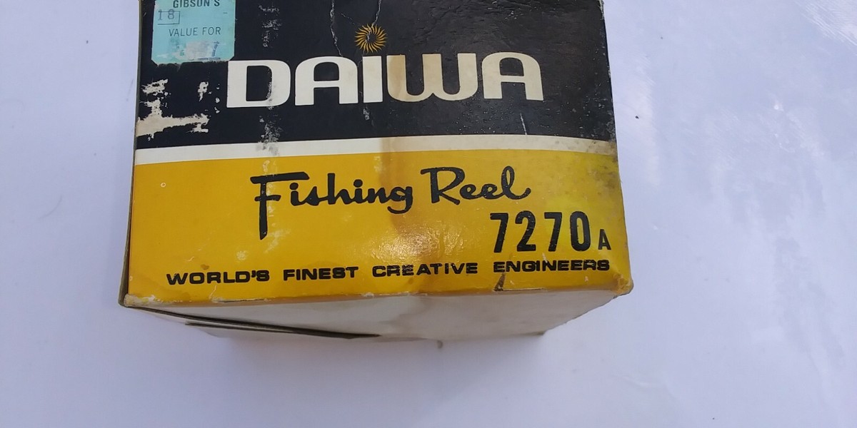 Vintage 70's Daiwa 7270A Fishing Reel w Box | eBay