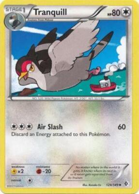 Pokemon - Tranquill - 124/149 - Uncommon - BW - Boundaries Crossed