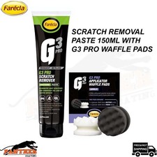FARECLA G3 PRO SCRATCH REMOVER PASTE 150ML AND G3 WAFFLE PADS / BODYWORK DETAIL