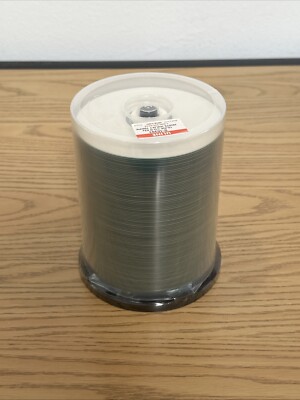 SEALED 100 Uline S-10393 52x Blank CDR Spindle Recordable Media CD Compact Disc