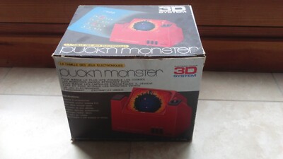 Spiel PUCK'N MONSTER MODEL RF-2004 ROSY electronics RARE made in japan pac man arc