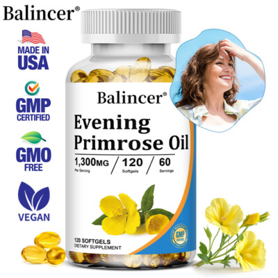 Cold Pressed Evening Primrose Oil with GLA for Healthy Skin and Immune System