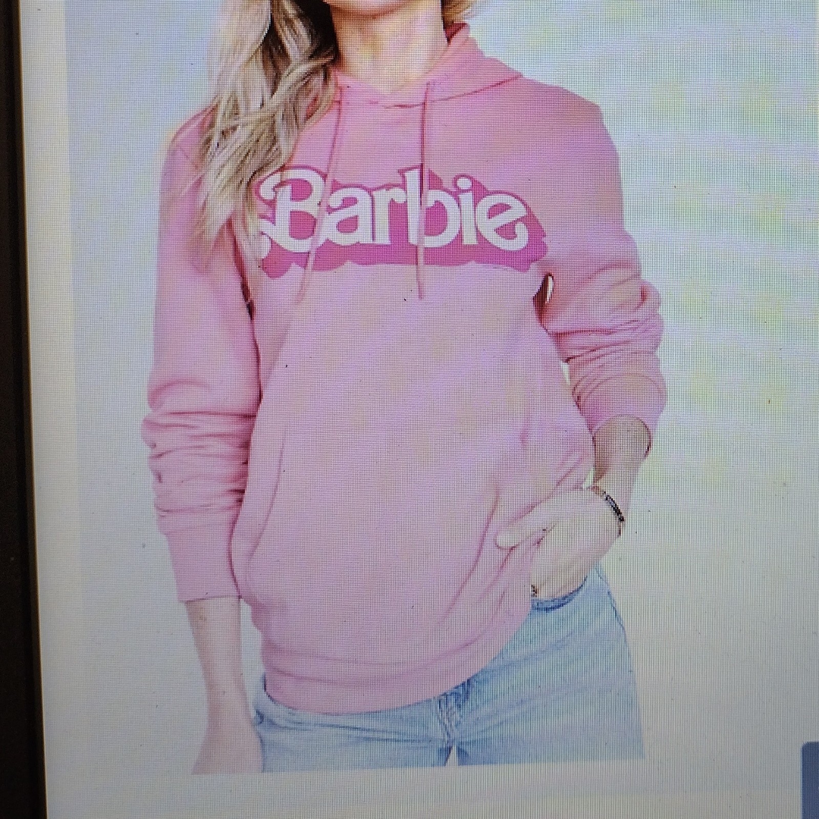 Barbie Gender-Neutral Pullover Hoodie for Adult color Pink size M image 9