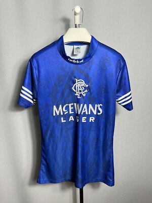 Replica Rangers Home Football Shirt 1994 1996 Adults Adidas Sz M