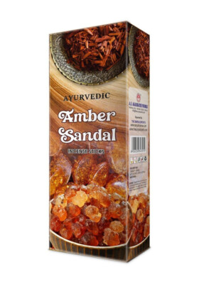 Ayurvedic Incense Sticks Ambar Sandal Fragrance Masala Agarbatti Box 120 Sticks