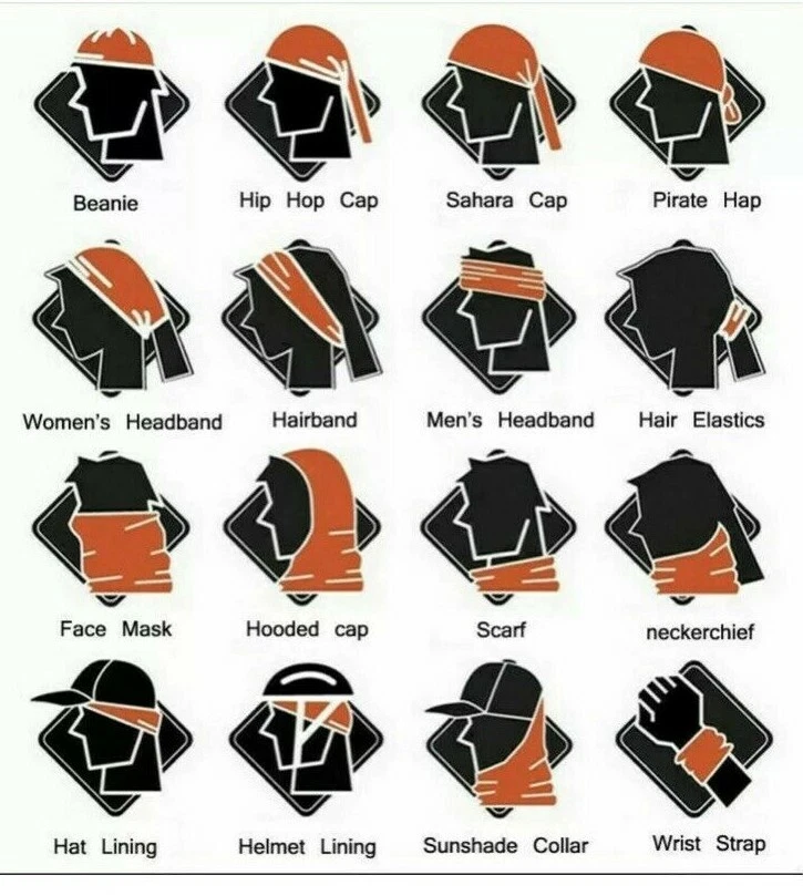 Half Skull Face Mask Bandana Balaclava Headwear For Motorcycling - Image 2 of 4