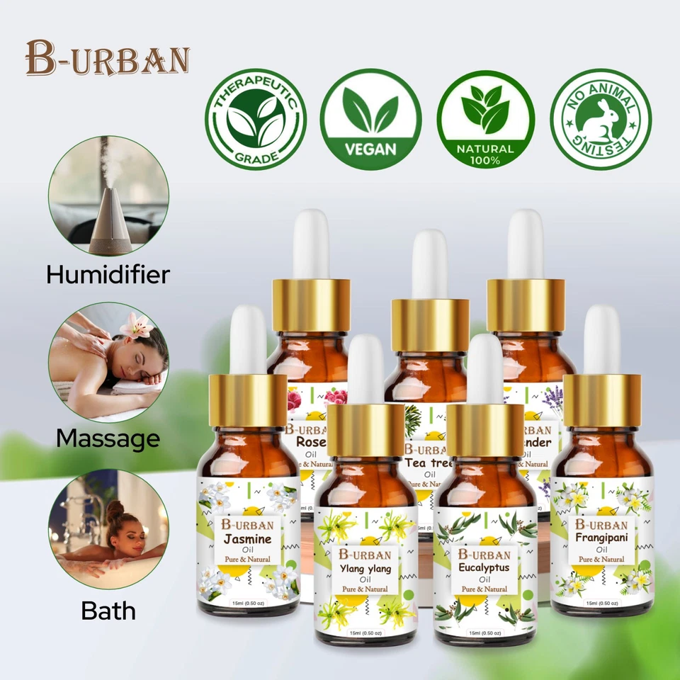 Ätherische Öle Für Diffusoren 10 Ml – Pfefferminze, Lavendel, Rose Und Mehr - Bild 1 von 1