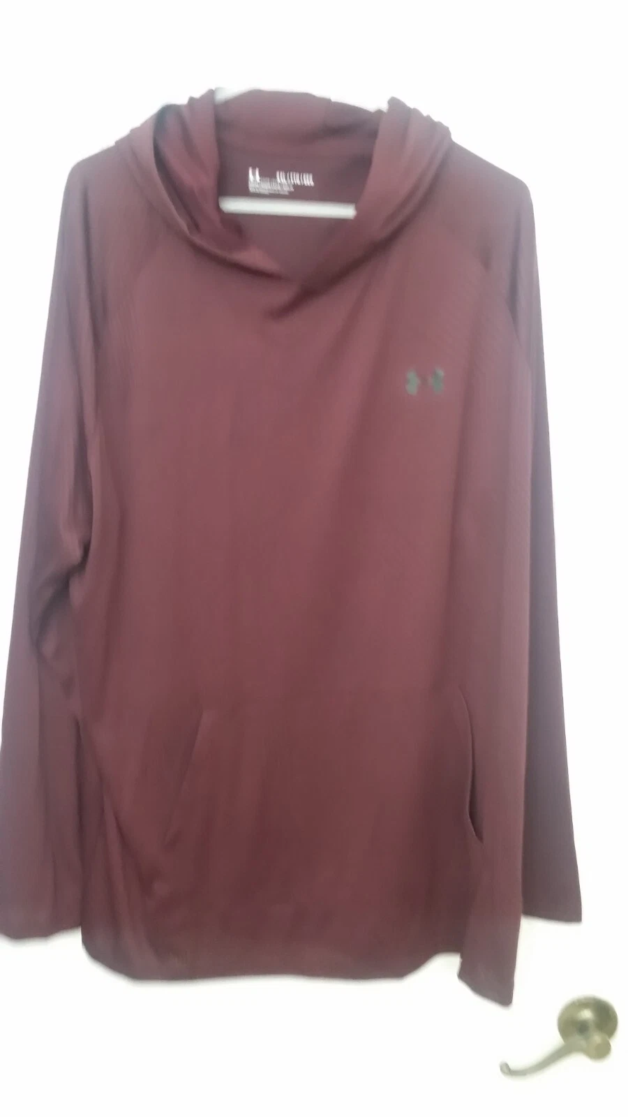 New Mens Under Armour long sleeves hoodie size 2XL in Maroon