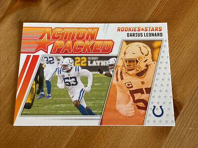 2021 Panini Rookies & Stars Action Packed Darius Leonard #AP-2 Colts