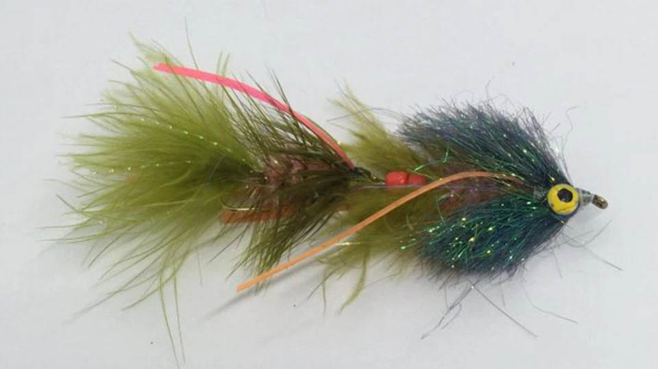 STRIKE FLY COMPANY Articulated Heisenberg - Olive - Articulated Streamer