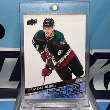 2020-21 Upper Deck #499, BRAYDEN BURKE RC YG 🔥🔥🔥 Young Guns Rookie