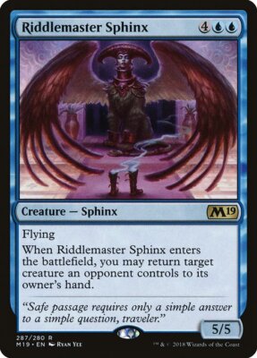 RIDDLEMASTER SPHINX x4 mtg NM-M M19 Magic Core 2019 4 Rare
