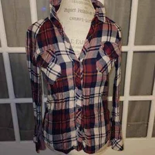 Rails Womens Maroon Plaid Long Sleeve Button Down Shirt Small
