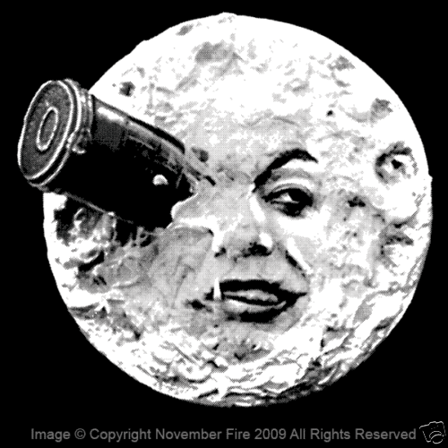 T-shirt A Trip to the Moon Jules Verne Nostradamus Le voyage dans la lune NFT219 - Photo 1 sur 5