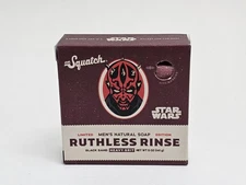 Dr Squatch RUTHLESS RINSE Darth Maul Star Wars Mens 5oz Bar Soap Heavy Grit