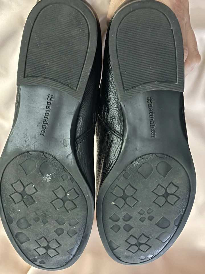 Naturalizer Women's Approve Black Leather Knee-High Boots Size 9 Wide Calf - Image 4 of 4