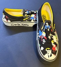 VANS CIRCLE JERKS Vintage Limited Edition Slip-Ons Men Size 4.5 Women 6 PUNK
