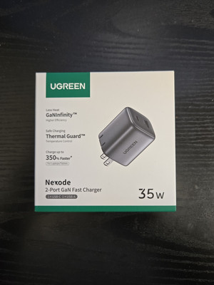 Compact 35W USB-C Charger: Nexode 2-Ports GaN Foldable PPS Fast Wall Charger