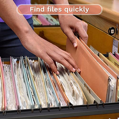6 Pcs File Cabinet Rails PVC Hanging Black Document Cabinet 3/4 Inch Wide - Picture 8 of 8