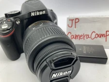 Excellent Nikon D5200 Black 24.1MP Digital SLR Camera Body 18-55mm lens 2404