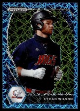 2021 Panini Prizm Draft Picks Blue Velocity Prizm #PDP49 Ethan Wilson