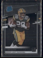 2020 Panini Chronicles - Clearly Donruss Rated Rookie AJ Dillon #RR-AD RC