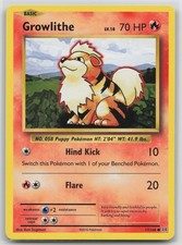 Growlithe 17/108 Evolutions Common LP Pokemon TCG