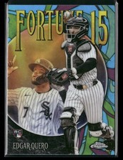 EDGAR QUERO 2025 Topps Chrome Update #F15-22 FORTUNE 15 CHICAGO WHITE SOX RC