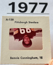 BENNIE CUNNINGHAM 1977 NFL TV MEDIA SLIDE PITTSBURGH STEELERS PRE-ROOKIE