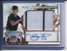 2024 LEAF TRINITY NOAH SCHULTZ RC MULTI COLOR JUMBO PATCH AUTO 38/99 WHITE SOX