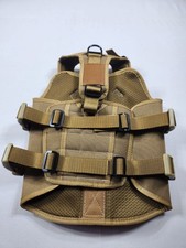 ICEFANG GN3 Tactical Dog Harness Size S Coyote Brown MOLLE K9 No Pull Vest