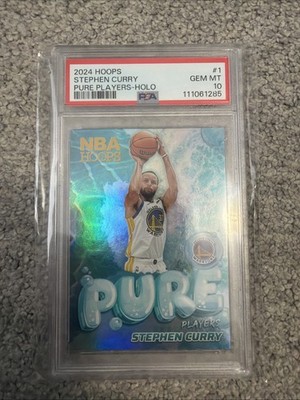 2024-25 Panini NBA Hoops - Pure Players Holo #1 Stephen Curry PSA