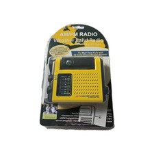 New AM FM Weatherband Pocket Radio with Pivoting LED Night Light