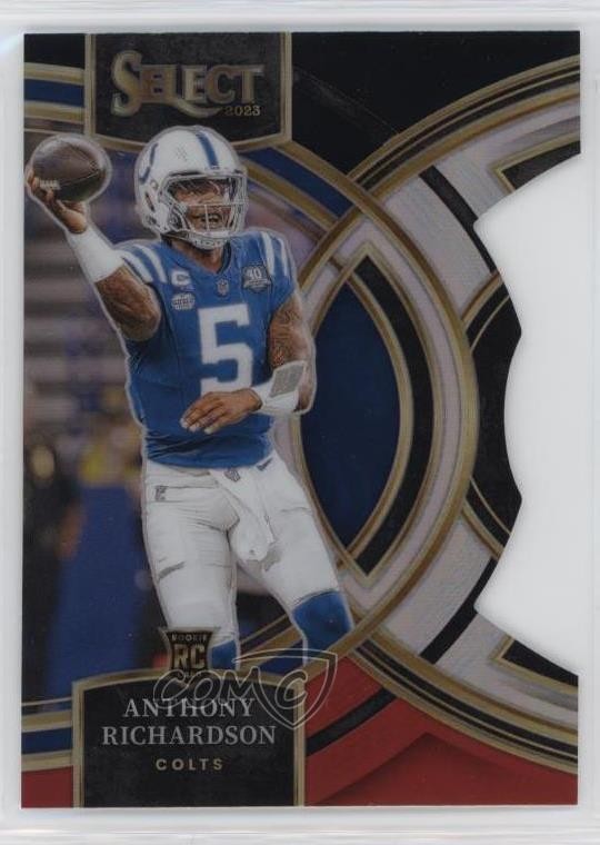 2023 Select Premier Level Black & Red Prizm Die-Cut Anthony Richardson #117 1e80