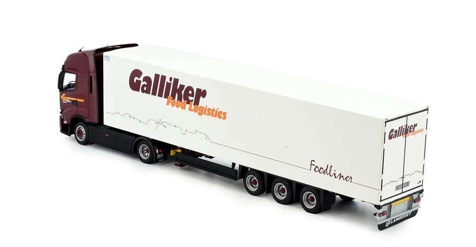 TEKNO, IVECO S-WAY 4x2 con rimorchio a 3 assi GALLIKER, 1/50, TEK83666 - Immagine 3 di 4