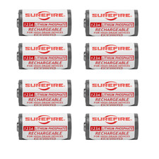 Surefire CR123A Rechargeable Batteries - 8 Pack