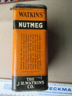 tin spice box Watkins Nutmeg large 8oz.  Pry shaker lid — photo 2