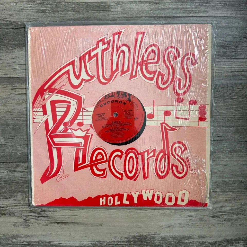 EAZY E THE BOYZ N THE HOOD 12" SINGLE Ruthless Records ORIGINAL HIP HOP NWA DRE - Image 4 of 4