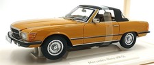 Norev 1/18 Scale 183873 - 1975 Mercedes Benz 450 SL - Cayenne Orange