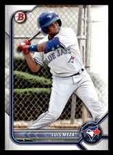 Luis Meza 2022 Bowman Draft #BD-89 Toronto Blue Jays ROOKIE RC