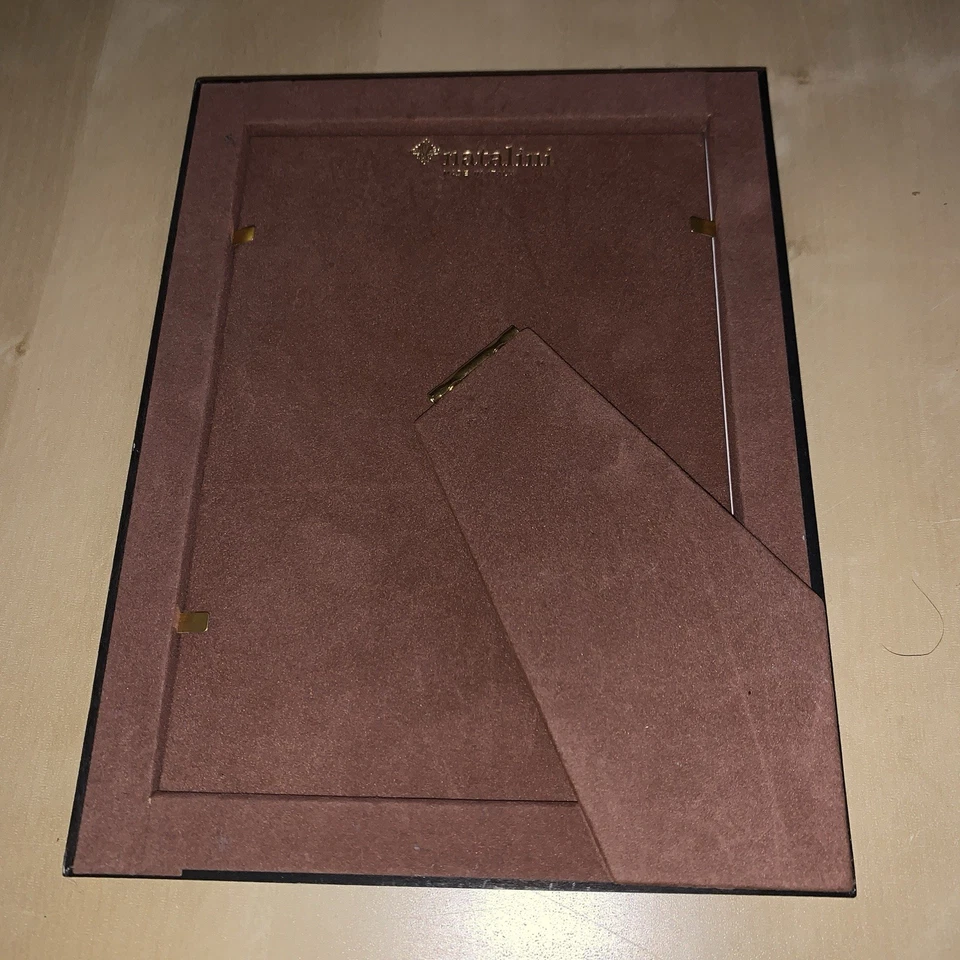 Natalini 5" x 7" Photo Picture Frame Ivory Pearl White Red Hearts Made in Italy - Image 4 of 4