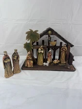 Nativity Scene 11 Piece Roman Inc Creche Christmas Holy Family 3 Wiseman