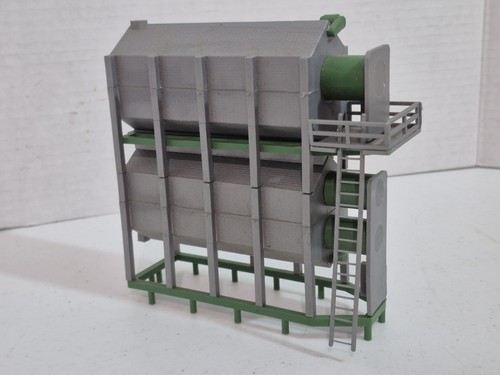 Standi Toys Green and Gray Plastic 2 High Stationary Grain Dryer ST51 1:64