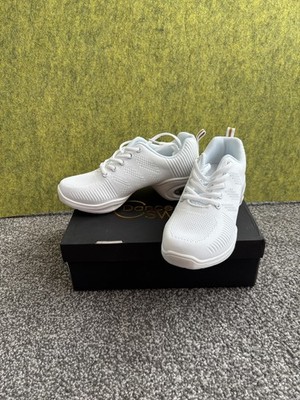 DS Tanz Sneaker Uk4,5 geteilte Sohle Luftpolster Jazz Sport Praxis Zug Ballsaal
