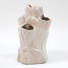Vintage NILOAK Pink Tulip Ceramic Vase 7in Floral Flower Pottery Planter Pink