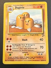Dugtrio 23/130 Base Set 2 Rare Pokémon Card 2000 Unlimited