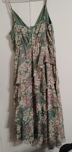 Bohemian Prairie Flowy Romantic Country Core Dress Floral Womens Size XL - Picture 4 of 4