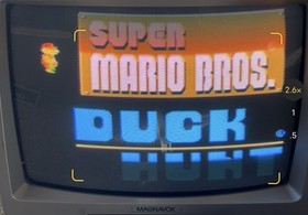 Lot Of 4 Nintendo NES Games USED SLALOM SUPER MARIO DUCK HUNT GOLF ICE HOCKEY